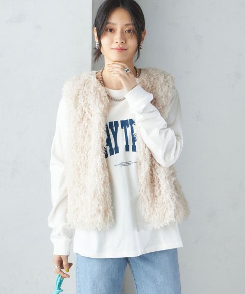 SHIPS WOMEN(シップス　ウィメン)/〈手洗い可能〉フェザー ヤーン ショート ジレ 24SS ◇/img52