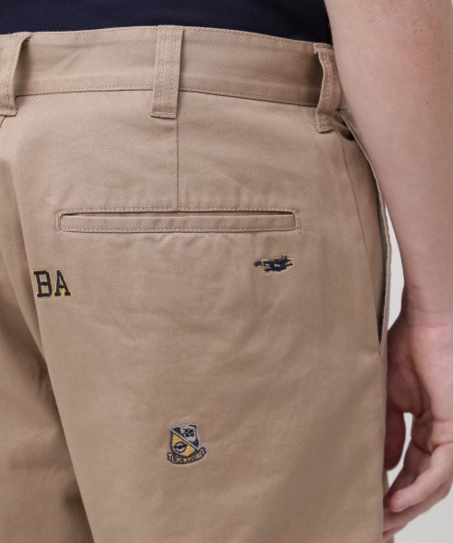 POINT EMBROIDERY CHINO PANTS / ポイント エンブロイダリー チノパンツ EMBROIDERY POINT CHINO PANTS ポイント エンブロイダリー