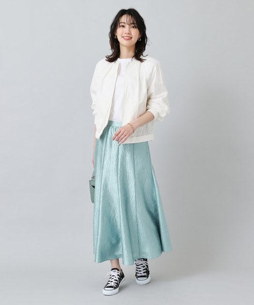 セール】【1枚で着映え／洗える】メタリックフレアスカート(505898378  