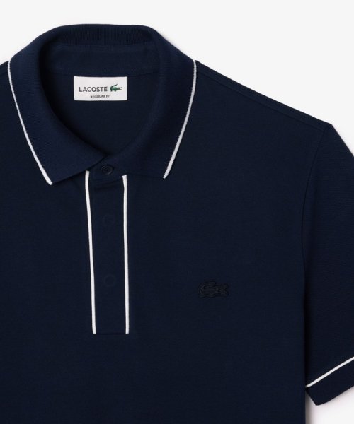 LACOSTE Mens(ラコステ　メンズ)/オーガニックコットン ストレッチ鹿の子 配色パイピング比翼ポロシャツ/img03