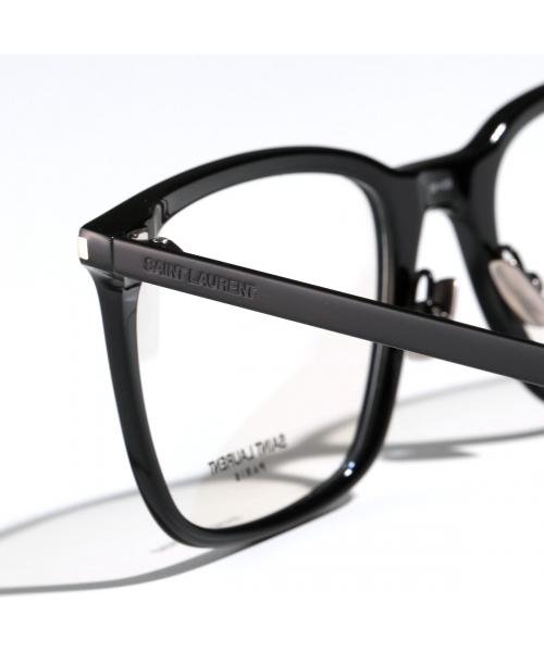 SAINT LAURENT メガネ SL 263 スクエア型 ロゴ SAINT LAURENT メガネ SL スクエア型