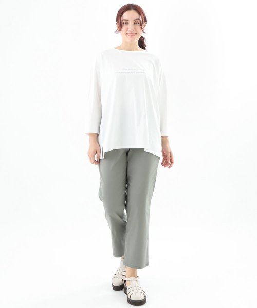 【大きいサイズ】さらさらストレッチストレートパンツ 人気・おすすめ｜使いやすい・旅行におすすめ 品質保証 全国発送 在庫限り