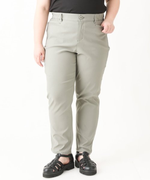 【大きいサイズ】さらさらストレッチストレートパンツ 人気・おすすめ｜使いやすい・旅行におすすめ 品質保証 全国発送 在庫限り