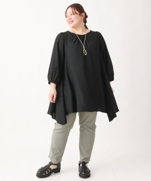 【大きいサイズ】さらさらストレッチストレートパンツ 人気・おすすめ｜使いやすい・旅行におすすめ 品質保証 全国発送 在庫限り