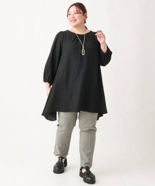 【大きいサイズ】さらさらストレッチストレートパンツ 人気・おすすめ｜使いやすい・旅行におすすめ 品質保証 全国発送 在庫限り