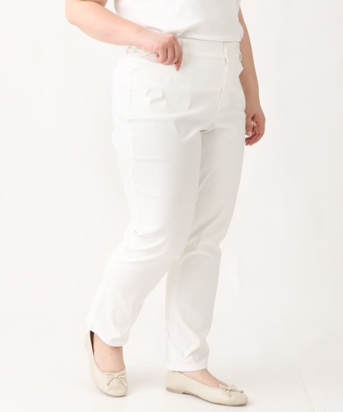 【大きいサイズ】さらさらストレッチストレートパンツ 人気・おすすめ｜使いやすい・旅行におすすめ 品質保証 全国発送 在庫限り