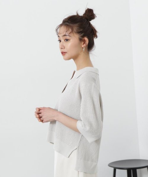 N Natural Beauty Basic(エヌナチュラルビューティベーシック)/メッシュスキッパーニット/img19