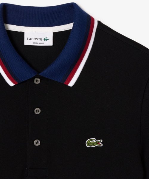 LACOSTE Mens(ラコステ　メンズ)/配色ボーダーリブニット鹿の子地ポロシャツ/img16