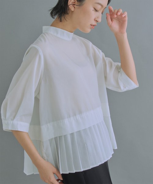 WHYTO(WHYTO)/「WHYTO./ホワイト」Hempleatsblouse/img26