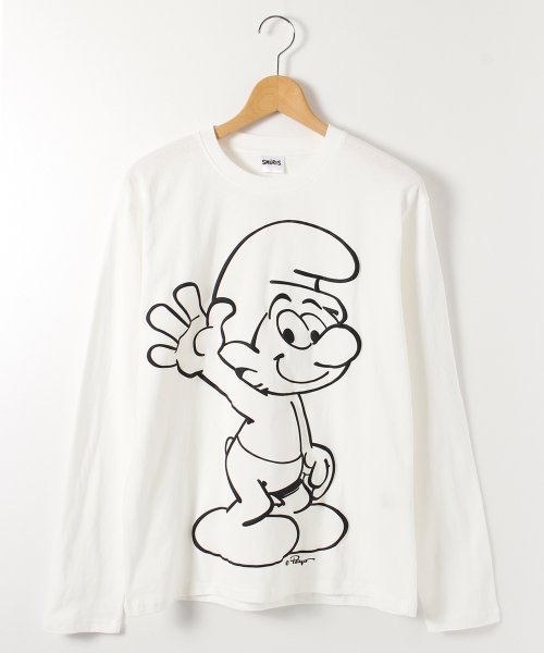 ALWAYS GOOD TIME NEW BASIC STORE(オールウェイグッドタイムニューベーシックストア)/【THE SMURFS/スマーフ】クルーネックロングスリーブＴシャツ/img01