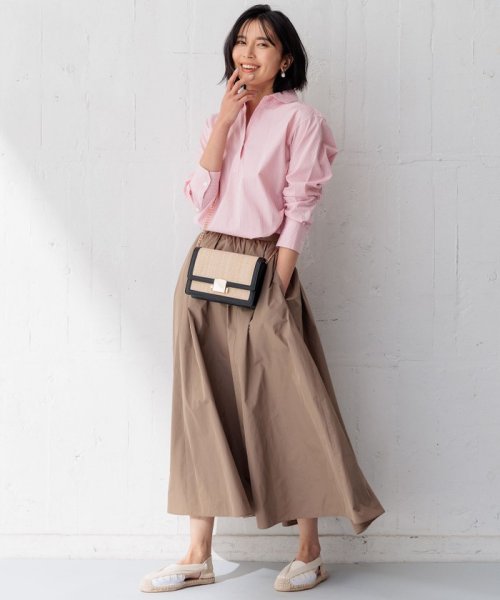 【洗える】ルミエールタフタ フレアスカート 