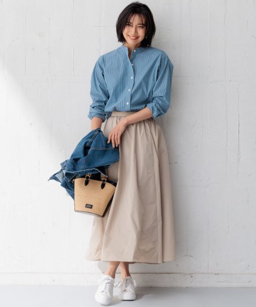 【洗える】ルミエールタフタ フレアスカート 