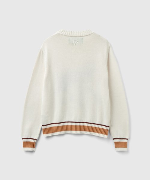 コットン100％クルーネック馬柄長袖ニットセーター 人気・おすすめ｜使いやすい・旅行におすすめ 品質保証 全国発送 正規品・日本国内発送・安心保証付き