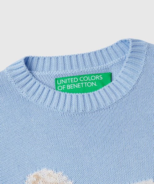 BENETTON (women)(ベネトン（レディース）)/コットン100％クルーネック馬柄長袖ニットセーター/img16