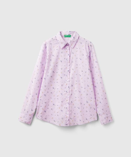 BENETTON (women)(ベネトン（レディース）)/コットン100%総柄プリント長袖シャツ・ブラウス/img02