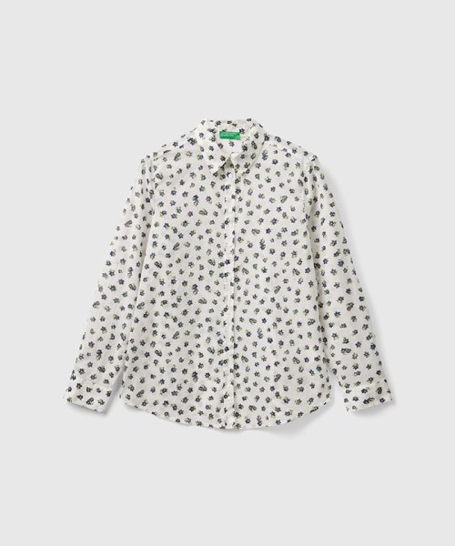 BENETTON (women)(ベネトン（レディース）)/コットン100%総柄プリント長袖シャツ・ブラウス/img20