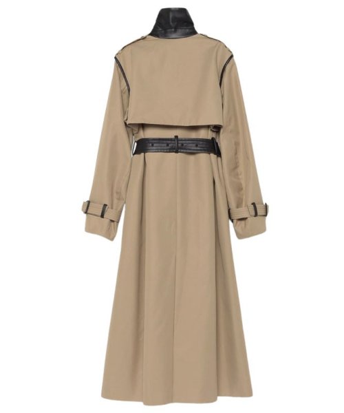 ヴィーガンレザートリム2WAYトレンチコート トレンチコート R2375343397(18150円)