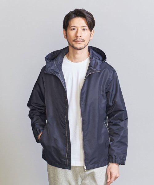 BEAUTY&YOUTH UNITED ARROWS(ビューティーアンドユース　ユナイテッドアローズ)/【WEB限定 WARDROBE SMART】グロッシー ナイロン フード ブルゾン/img01