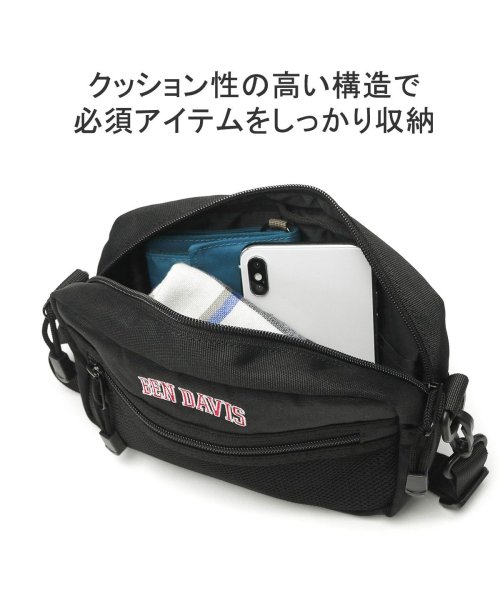 BEN DAVIS(BEN DAVIS)/ベンデイビス ショルダーバッグ BEN DAVIS 斜めがけバッグ ミニショルダーバッグ 横型 WIDE MESH SHOULDER CL BDW－9281CL/img05