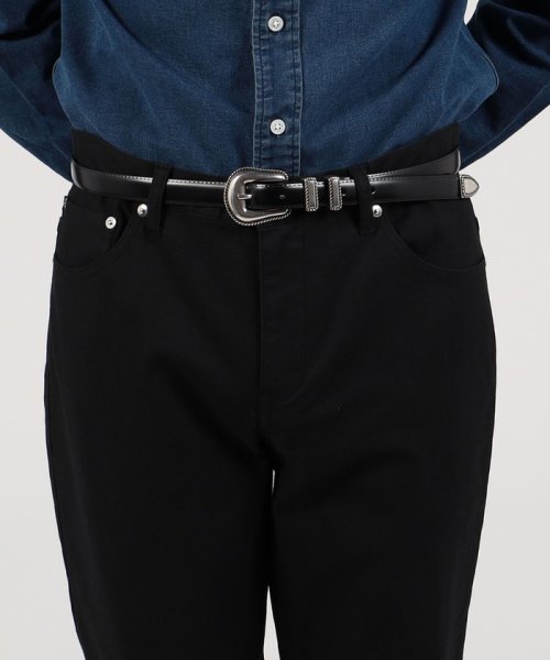 Maison Boinet カーフレザー ウエスタンベルト Boinet