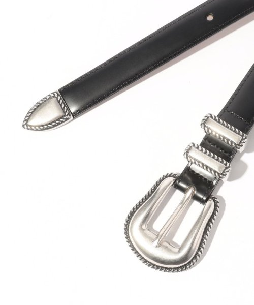 Maison Boinet カーフレザー ウエスタンベルト Boinet