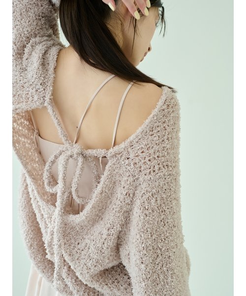 【WEB限定サイズあり】ペーパーヤーンプルオーバー×ギャザーキャミソールワンピース 総丈 バスト ウエスト 予めご了承ください