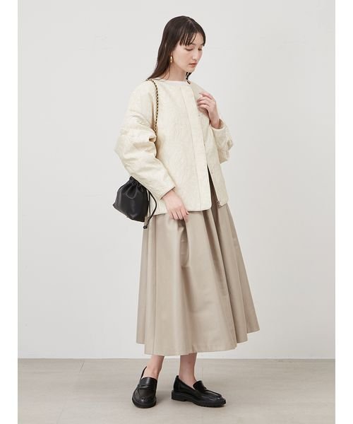 膨れジャガードコクーンブルゾン 予めご了承ください