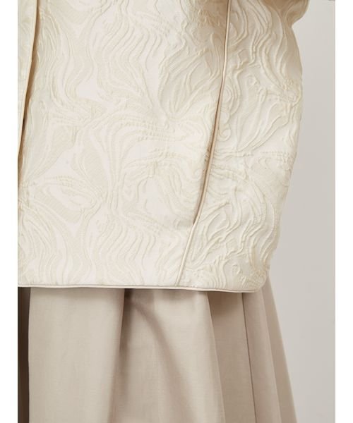 膨れジャガードコクーンブルゾン 予めご了承ください