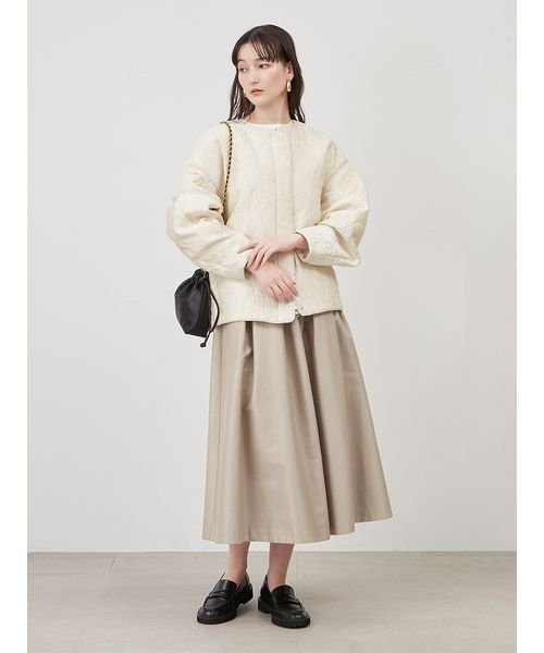 膨れジャガードコクーンブルゾン 予めご了承ください