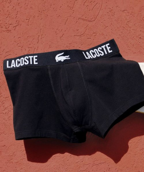 LACOSTE Mens(ラコステ　メンズ)/コットンクロックウェストトランクショーツ3パック/img15