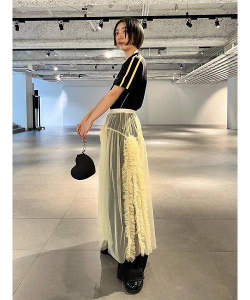 ラッフルボリュームチュールスカート 予めご了承ください