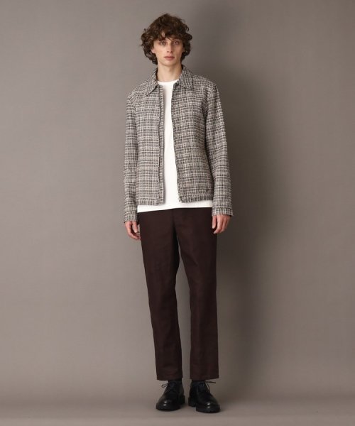 DEVEAUX バスケットツイード アビエータージャケット DEVEAUX