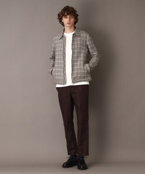 DEVEAUX バスケットツイード アビエータージャケット DEVEAUX