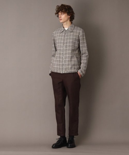 DEVEAUX バスケットツイード アビエータージャケット DEVEAUX