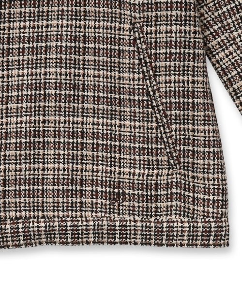 DEVEAUX バスケットツイード アビエータージャケット DEVEAUX