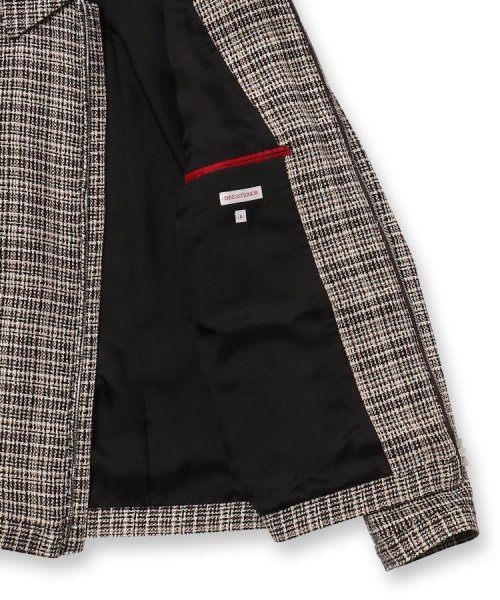 DEVEAUX バスケットツイード アビエータージャケット DEVEAUX