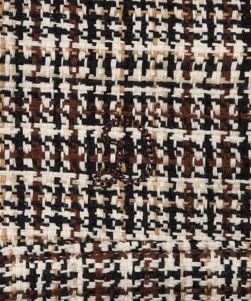 DEVEAUX バスケットツイード アビエータージャケット DEVEAUX