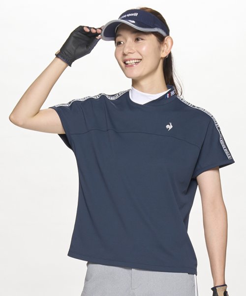 le coq sportif GOLF (ルコックスポルティフ（ゴルフ）)/【ワイドフィット】モックネック袖ラインシャツ/img04