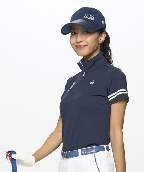 le coq sportif GOLF (ルコックスポルティフ（ゴルフ）)/【ストレッチフォーサー】ハーフジップ半袖シャツ/img08