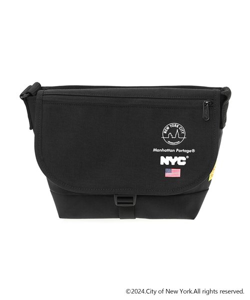 Manhattan Portage(マンハッタンポーテージ)/Nylon Messenger Bag JR Flap Zipper Pocket Vinyl Lining NEW YORK CITY/img02