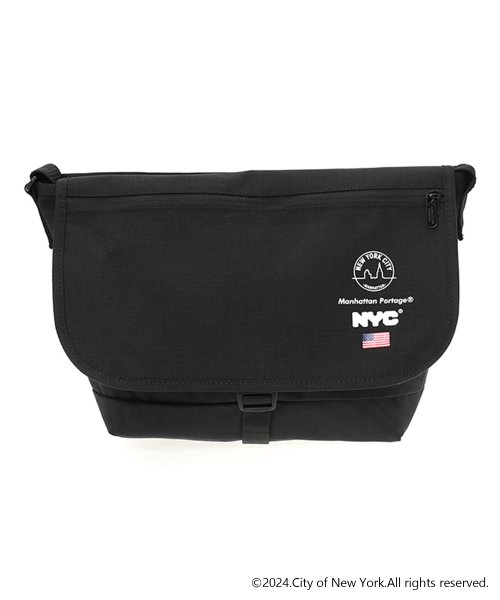 Manhattan Portage(マンハッタンポーテージ)/Nylon Messenger Bag JR Flap Zipper Pocket Vinyl Lining NEW YORK CITY/img02