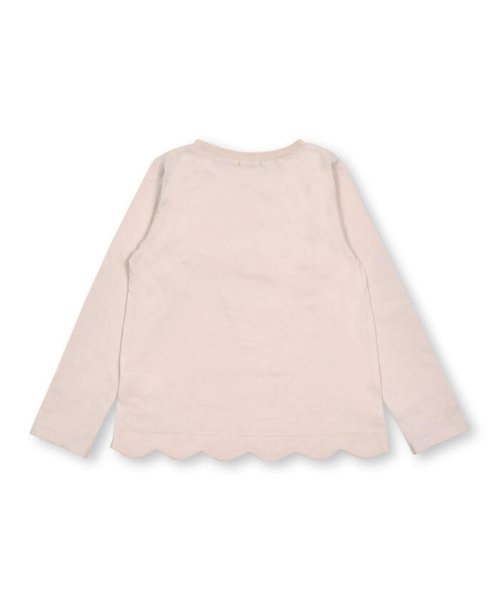 SLAP SLIP(スラップスリップ)/アニマルバレエウサギ裾スカラップお花シフォン長袖Tシャツ(80~130cm)/img05