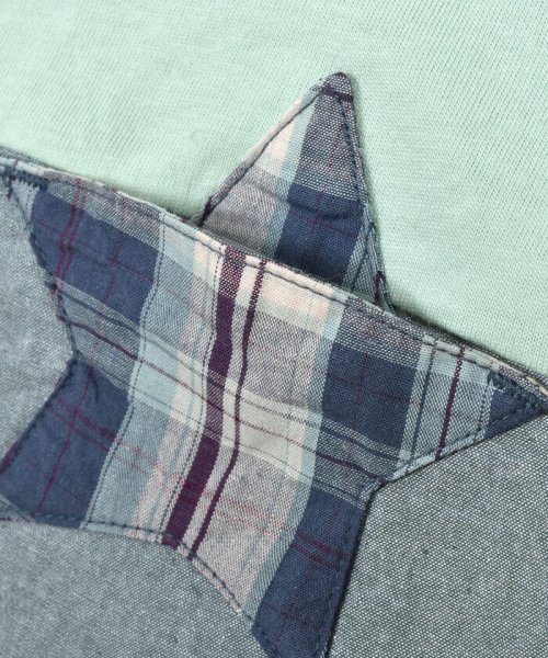 SLAP SLIP(スラップスリップ)/星ポケット配色チェック柄切り替え長袖Tシャツ(80~130cm)/img16