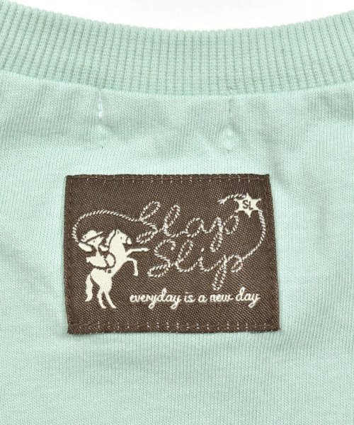 SLAP SLIP(スラップスリップ)/星ポケット配色チェック柄切り替え長袖Tシャツ(80~130cm)/img20