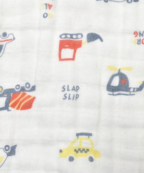 SLAP SLIP BABY(スラップスリップベビー)/コットンはたらくくるまクマウサギ人魚総柄スリーパーベビー/img06