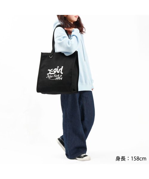 X-girl(エックスガール)/エックスガール トートバッグ B4 キャンバス X－girl 軽い 通学 通勤 NEW YORK CANVAS TOTE BAG 105234053003/img02