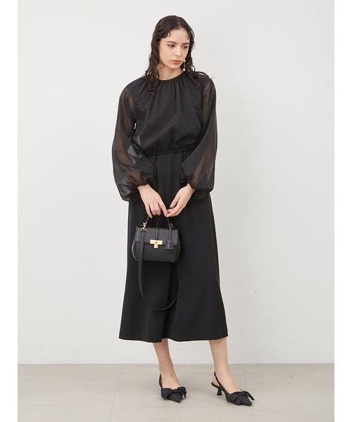 3WAYボレロブラウスタックワンピースコーデSET 予めご了承ください 総丈 バスト 袖丈 ゆき丈 前下がり 裾幅