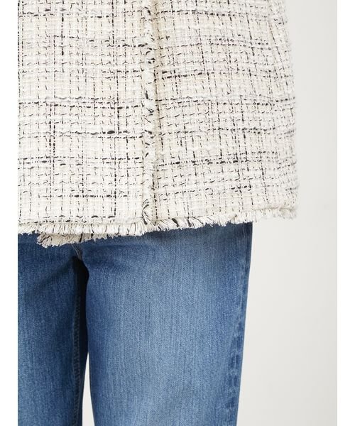 フリンジコクーンツイードＷベスト 予めご了承ください