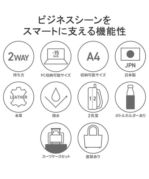 ACEGENE(エースジーン)/【日本正規品】エースジーン リュック ace.GENE DPL GADGETABLE DPL 本革 A4 13L 撥水 PC収納 2層 日本製 30521/img03