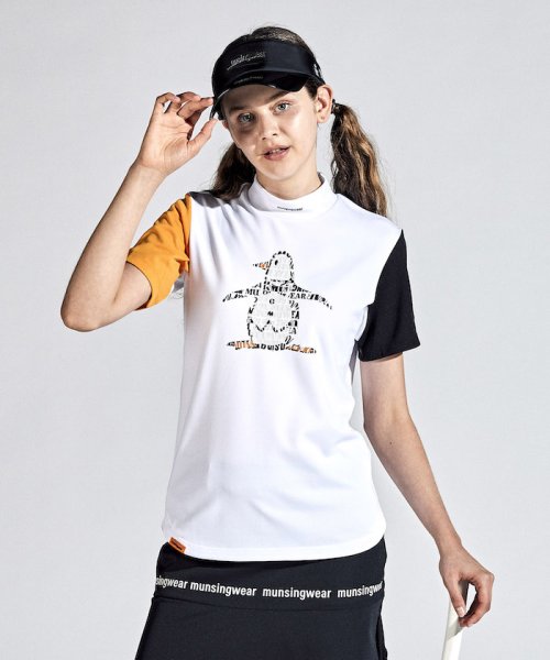 Munsingwear(マンシングウェア)/【ENVOY】EXcDRYペンギンプリント半袖モックネックシャツ/img11